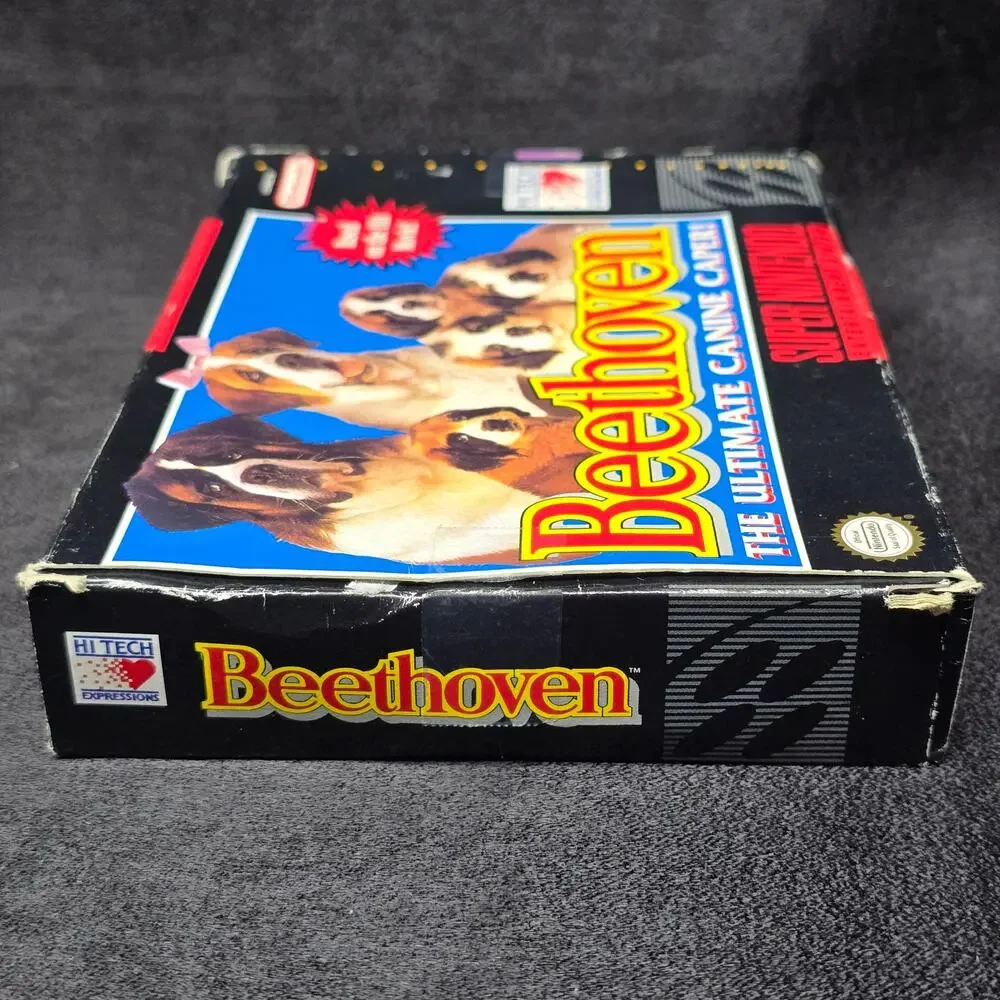 Super Nintendo Beethoven The Ultimate Canine Caper Hi Tech SNES Video Game & Box